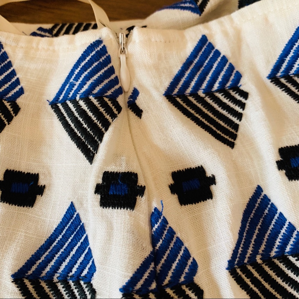THML Patterned Linen Mini Skirt - Picture 2 of 5